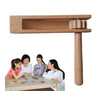 Polished Wood Ratchet Spinner Sound Maker Rhythm Percussion Instrument
