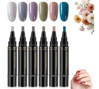 Polishey Nail Polish Pens, 3 in 1 Nail Polish Pens Quick Dry, Gel Nail Art Set with 36 Colors, One Step Nail Gel Pen, for Women DIY Beauty Tool (Set 4)