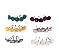 Polishing Buffing Wheel Kit 30Pcs - Metal Oxidation Elimination & Polishing Tools with 0.4cm Shank for Tools/Jewelry/Glass Care | 4 Shapes & Materials | Reusable Accessories