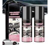 Polishing Cleaner Car Interior, 100ml Car Interior Cleaner, Car Interior Detailer and Cleaner, Vehicle Interior Polish, Long Lasting Super Shine Dressing and Car Cleaner (2pcs)