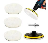 Polishing Disc Set, 5pcs Polishing Wheel Buffer Pads, Multi-Purpose Buffing And Cleaning Accessories For Glass, Furniture, Stone, Metal, And Car Detailing Projects, 6.57 * 6.57in, 6 In