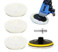 Polishing Disc Set, 5pcs Polishing Wheel Buffer Pads, Multi-Purpose Buffing And Cleaning Accessories For Glass, Furniture, Stone, Metal, And Car Detailing Projects, 6.57 * 6.57in, 6 In