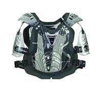 POLISPORT 8000300001 - Protezione torace XP2 per adulti con maggiore copertura di spalle, braccia e pannello posteriore rinforzato dal design ergonomico in colore transparente/nero