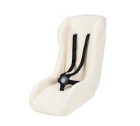 POLISPORT 8015000021 - Mini Pelican Fleece Riduttore Seduta Bebè con Cintura a 5 Punti per Rimorchio, Passeggino e Bici Cargo - Caldo, Sicuro e Compatibile per Bambini da 7 a 18 Mesi, Bianco