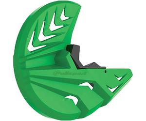 Polisport 8151100003 - Protezione Disco e Forcella Inferiore in Polipropilene Resistente agli Urti e all'abrasione Compatibile con Le Moto Kawasaki a Colori Verde