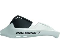 POLISPORT 8305100026 - Paramani EVOLUTION INTEGRAL 2 punti di fissaggio MX-Style in plastica con kit di montaggio incluso compatibile con tutti i modelli MX/enduro en color bianco