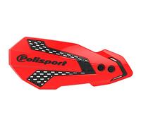 POLISPORT 8308200021 - Paramani MX FLOW 1 punto di fissaggio MX-Style in plastica con kit di montaggio incluso compatible con motocicletas Honda en color rosso/nero