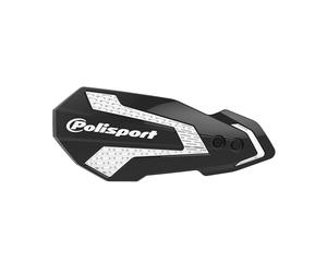 POLISPORT 8308200060 - MX Flow Paramani Rieju MR 250/300 21'-25', Protezione Ventilata e Versatile con Design Moderno e Sistema di Montaggio Doppio, Colore Nero/Bianco