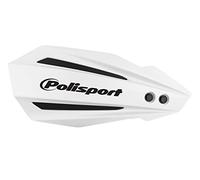 POLISPORT 8308500012 - Paramani BULLIT 1 punto di fissaggio MX-Style in plastica con kit di montaggio incluso compatible con motocicletas Suzuki, Kawasaki, Yamaha en color bianco