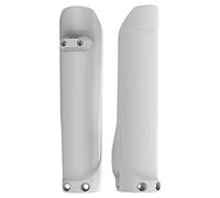 POLISPORT 8398900007 - Set di protezioni forcella in polipropilene antiurto senza bulloneria compatibile con le moto Husqvarna in colore bianco