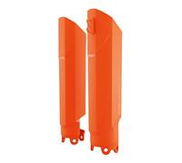 POLISPORT 8399200001 - Protezione forcella completamente avvolgente realizzata in plastica resistente agli urti e all'abrasione compatibile con le motoKTM en color Arancia
