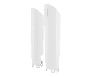 POLISPORT 8399200002 - Protezione forcella completamente avvolgente realizzata in plastica resistente agli urti e all'abrasione compatible con motocicletas KTM, GAS GAS en color Bianco