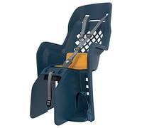 POLISPORT 8406600003 - Seggiolino posteriore JOY CFS per biciclette con ruote da 26'' a 29'' adatto a bambini da 9 a 22Kg di peso con ancoraggio al portapacchi en color Denim/Giallo