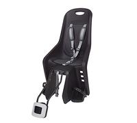POLISPORT 8406700023 - Seggiolino posteriore BUBBLY MAXI PLUS 29" per bici con ruote da 26'' a 29'' adatto a bambini da 9 a 22 Kg con ancoraggio al telaio en color Nero/Grigio scuro