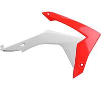POLISPORT 8417100001 - Copriradiatore robusti e durevoli compatibile con le moto HONDA a colori Rosso/Bianco
