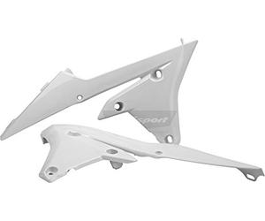 POLISPORT 8417200002 - Copriradiatore robusti e durevoli compatibile con le moto YAMAHA a colori Bianco