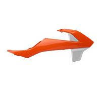Polisport 8417900004 - Copriradiatore, Resistenti e durevoli, compatibili con Moto KTM in Colore Bianco/Arancione