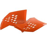 POLISPORT 8428200002 - Copriradiatore robusti e durevoli compatibile con le moto KTM a colori Arancia