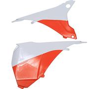 POLISPORT 8455200001 - Coperchi laterali cassa filtro forti e durevoli compatible con motocicletas KTM en color Bianco/Arancia