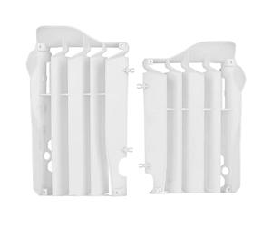 POLISPORT 8455800003 - Set di griglie per radiatore in polipropilene resistente e durevole senza hardware compatibile con le moto Honda in colore bianco
