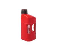 Polisport 8464600001 - ProOctane Tanica Benzina Omologata da 10 Litri con Tubo di riempimento Robusto e Durevole con Tappo a Prova di fuoriuscita a Colori Rosso