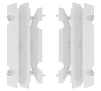 POLISPORT 8466100001 - Set di griglie per radiatore in polipropilene resistente e durevole senza hardware compatibile con le moto Suzuki in colore bianco
