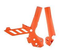 POLISPORT 8466500002 - Set di piastre paramotore in plastica durevole e resistente agli urti compatibile con le moto KTM in colore arancio
