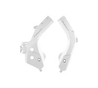 POLISPORT 8470700002 - Set di piastre paramotore in plastica durevole e resistente agli urti compatibile con le moto Husqvarna in colore bianco