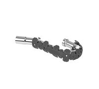 POLISPORT 8483800006 - ARMADILLO HEAD 40cm protezione scarico universale per moto a 4 tempi combina acciaio inossidabile ed elastomero leggero resistente alle alte temperature in colore nardo grigio