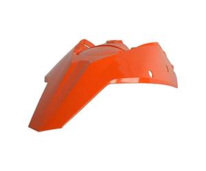 POLISPORT 8567900008 - Parafango posteriore + pannelli laterali robusti e durevoli compatibile con le moto KTM a colori Arancia