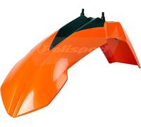 POLISPORT 8571500001 - Parafango anteriore replica OEM realizzato in plastica lucida durevole e resistente compatibile con le moto KTM in colore arancia