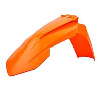POLISPORT 8574200008 - Parafango anteriore replica OEM realizzato in plastica lucida durevole e resistente compatibile con le moto KTM in colore arancia