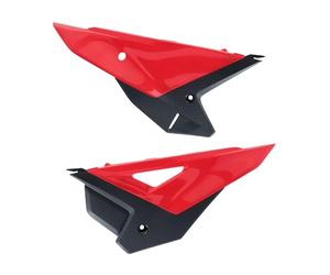 POLISPORT 8611300001 - Tabelle Portanumero Laterali Restyling per Honda CRF 250R 22'-24' e CRF 450R 21'-24' - Qualità, Resistenza e Adattamento Perfetto, Colori Rosso