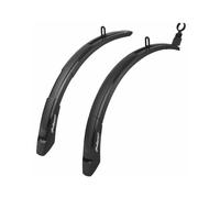 POLISPORT 8623800001 - Espansore anteriore e posteriore Parafanghi per bambini 2 pezzi universali estensibili per bici con ruote da 20'' a 24'' en color Nero