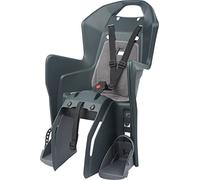 POLISPORT 8631500005 - Seggiolino posteriore KOOLAH CFS per biciclette con ruote da 26'' a 29'' adatto a bambini di peso da 9 a 22Kg con ancoraggio al portapacchi en color Grigio scuro/Argento