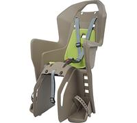 POLISPORT 8631500014 - Seggiolino posteriore KOOLAH CFS per biciclette con ruote da 26'' a 29'' adatto a bambini di peso da 9 a 22Kg con ancoraggio al portapacchi en color Marrone/Verde