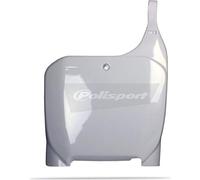 POLISPORT 8657000001 - Tabella portanumero replica OEM realizzata in plastica lucida resistente e durevole compatibile con le moto Honda in colore bianco