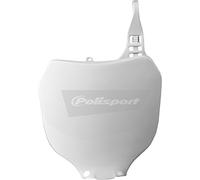 Polisport 8658000001 - Tabella portanumero Replica OEM Realizzata in plastica Lucida Resistente e Durevole Compatibile con Le Moto Yamaha in Colore Bianco