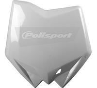 Polisport 8658200002 - Tabella portanumero Replica OEM Realizzata in plastica Lucida Resistente e Durevole Compatibile con Le Moto Husqvarna in Colore Bianco