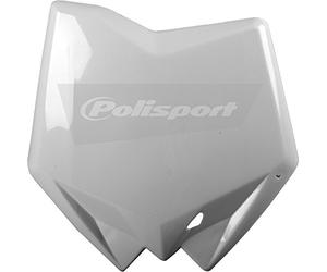 POLISPORT 8658200002 - Tabella portanumero replica OEM realizzata in plastica lucida resistente e durevole compatibile con le moto Husqvarna in colore bianco