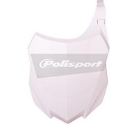POLISPORT 8659200002 - Tabella portanumero replica OEM realizzata in plastica lucida resistente e durevole compatibile con le moto Kawasaki in colore bianco