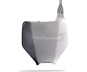Polisport 8660800002 - Tabella portanumero Replica OEM Realizzata in plastica Lucida Resistente e Durevole Compatibile con Le Moto Kawasaki, Suzuki in Colore Bianco