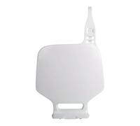 POLISPORT 8662300002 - Tabella portanumero replica OEM realizzata in plastica lucida resistente e durevole compatibile con le moto Yamaha in colore bianco