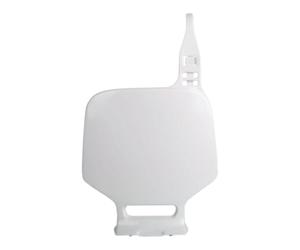 POLISPORT 8662300002 - Tabella portanumero replica OEM realizzata in plastica lucida resistente e durevole compatibile con le moto Yamaha in colore bianco