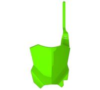 POLISPORT 8665900006 - Tabella portanumero replica OEM realizzata in plastica lucida resistente e durevole compatibile con le moto Kawasaki in colore verde
