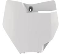 POLISPORT 8666200001 FRONT NUMBER PLATE WHITE KTM SX 85 17/14 2019