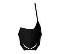 POLISPORT 8666600002 - Tabella portanumero replica OEM realizzata in plastica lucida resistente e durevole compatibile con le moto Suzuki in colore nero