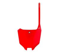 POLISPORT 8670700001 - Tabella portanumero replica OEM realizzata in plastica lucida resistente e durevole compatibile con le moto Honda in colore rosso