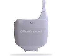 POLISPORT 8673000002 - Tabella portanumero replica OEM realizzata in plastica lucida resistente e durevole compatibile con le moto Honda in colore bianco
