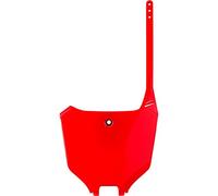 POLISPORT 8680600001 - Tabella portanumero replica OEM realizzata in plastica lucida resistente e durevole compatibile con le moto Honda in colore rosso